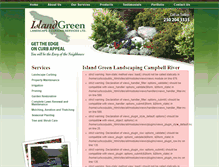 Tablet Screenshot of islandgreenservices.com